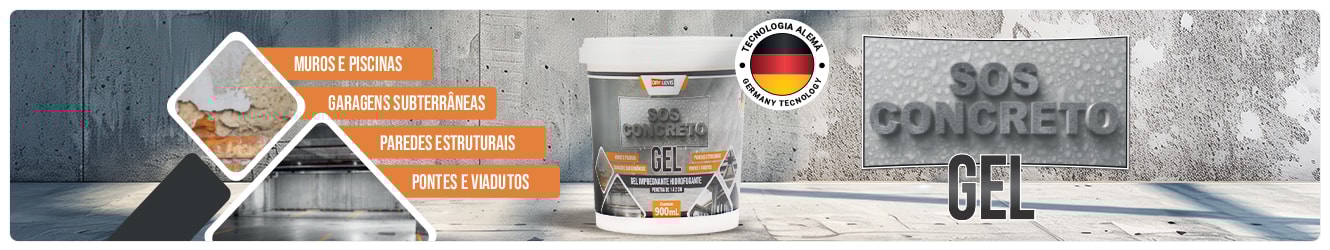 SOS-CONCRETO-GEL | Impregnante, hidrofugante