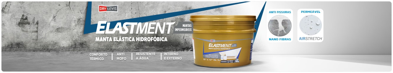 LANÇAMENTO | Manta Hidrofóbica Elastment, Indicado para áreas internas e externas.