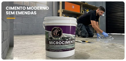MICROCIMENTO | Acabamento liso com ótima aderência e flexibilidade.