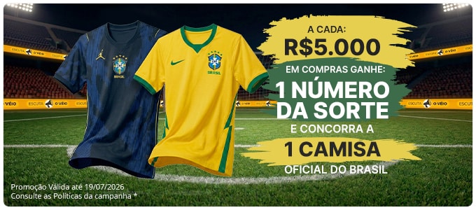 COMPRE, TORÇA E CONCORRA | A Cada R$5.000 em Compras ganhe 1 Número da Sorte.
