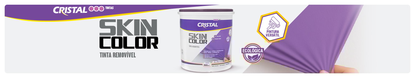 TINTA REMOVÍVEL DA CRISTAL | Skin Color 900ml Fácil de Aplicar, Pronto para Uso