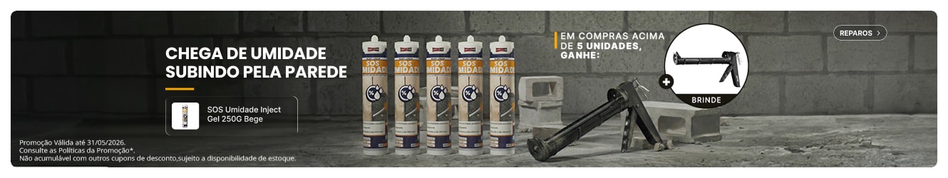 ELASTMENT SOS UMIDADE INJECT GEL | Na compra de 5 Unidades, ganhe um Aplicador 9 Polegadas