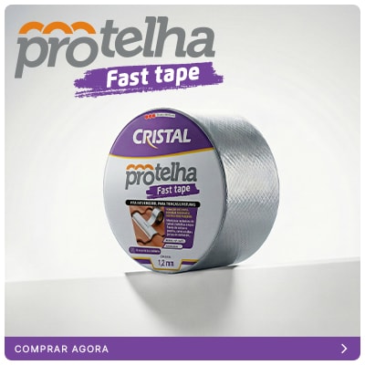PROTELHA FAST TAPE | Fita impermeável autoadesiva para trincas, fissuras e reparos, sem ferramenta especial.