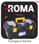 Em compras acima de R$450 em produtos Roma, ganhe uma Caixa de Ferramenta Plástica 410x200x190MM Roma (R6058 1)