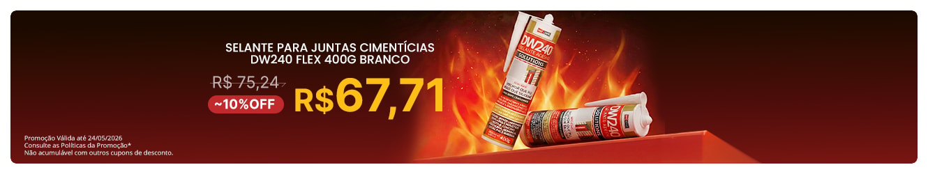 DW240 SELANTE ADESIVO | Alta vedação, fixação e flexibilidade com resistência duradoura para diversos tipos de superfícies.