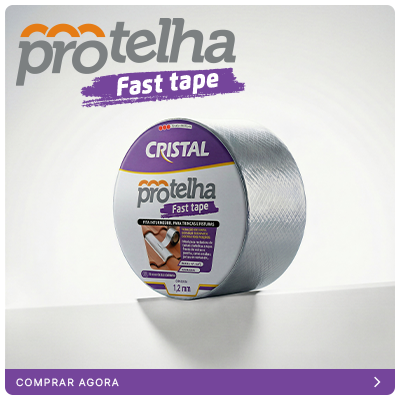 PROTELHA FAST TAPE | Fita impermeável autoadesiva para trincas, fissuras e reparos, sem ferramenta especial.