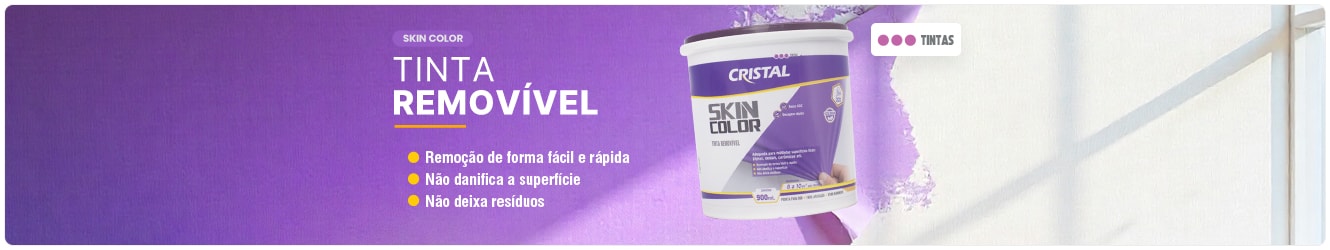 TINTA REMOVÍVEL DA CRISTAL | Skin Color 900ml Fácil de Aplicar, Pronto para Uso