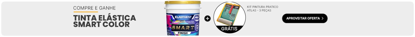 Na Compra da Tinta Elástica Smart Color Fosco 18L, ganhe um Kit Pintura Pratico Atlas - 3 Peças (1001)