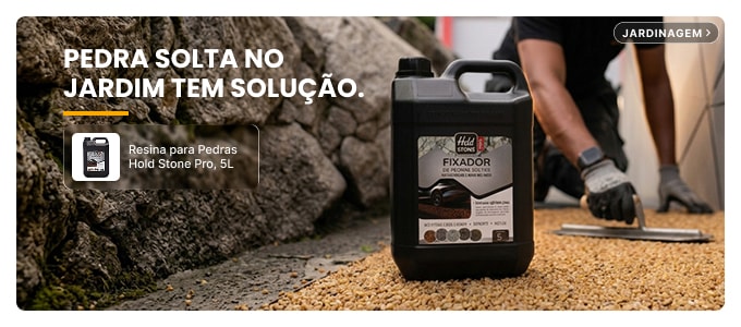 HOLD STONE RESINA PARA PEDRAS PRO | Fixa pedras e granilhas em piso drenante para jardins, calçadas e estacionamentos