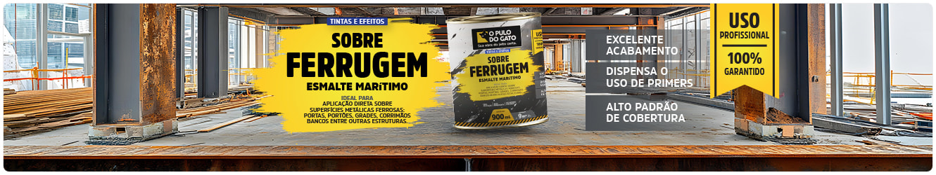 SOBRE FERRUGEM ESMALTE MARITIMO | O pulo do Gato