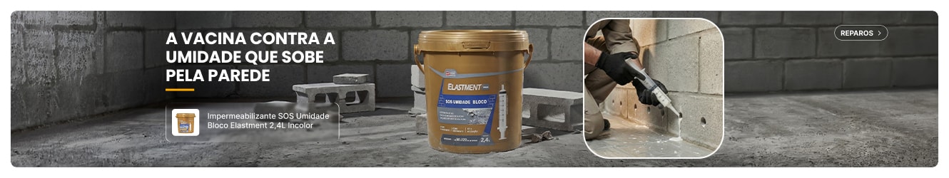 ELASTMENT SOS UMIDADE BLOCO | A Vacina Contra a Umidade que Sobe pela Parede