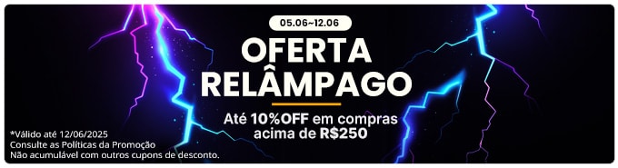 OFERTA RELÂMPAGO | Até 10%OFF em Compras acima de R$250