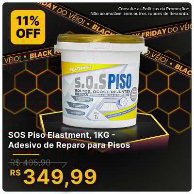 DESCONTO EXCLUSIVO | ELASTMENT, SOS Piso de R$405,90 por R$349,99