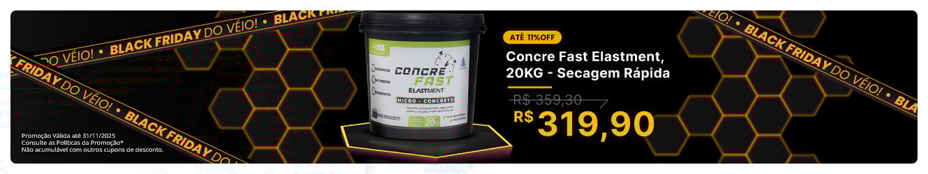 CONCRE FAST | Secagem Rápida e Alta Resistência de R$359,30 por R$319,90