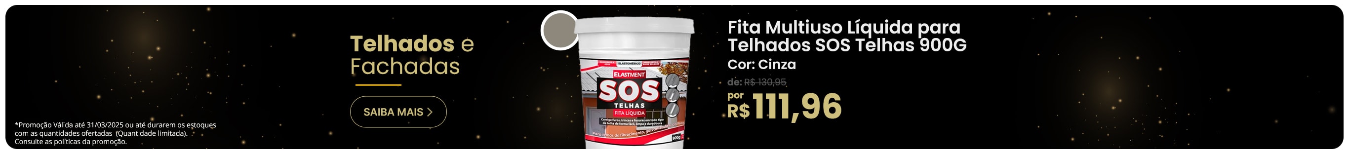 SOS Telhas 900G Cinza | Escuta o Véio!