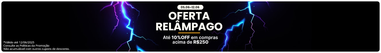 OFERTA RELÂMPAGO | Até 10%OFF em Compras acima de R$250