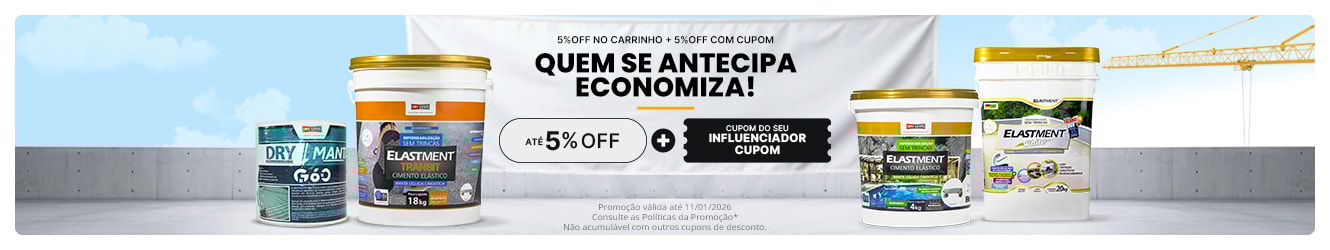 COMEÇOU O FESTIVAL DA IMPERMEABILIZAÇÃO | Aproveite as condições exclusivas para começar o ano com a casa protegida!