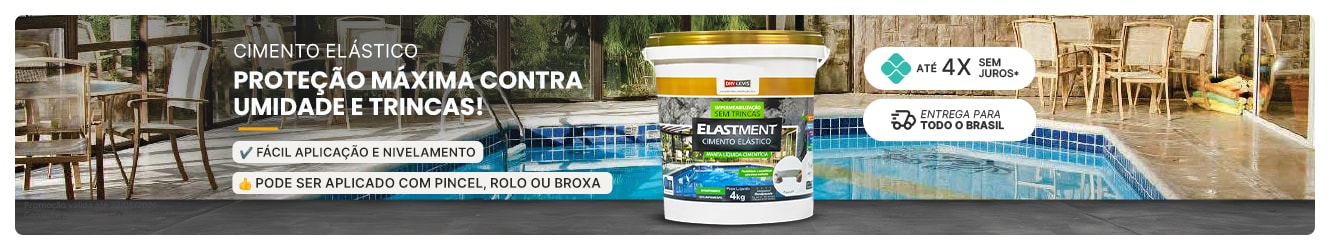 ELASTMENT CIMENTO ELÁSTICO | 100% impermeável e flexível