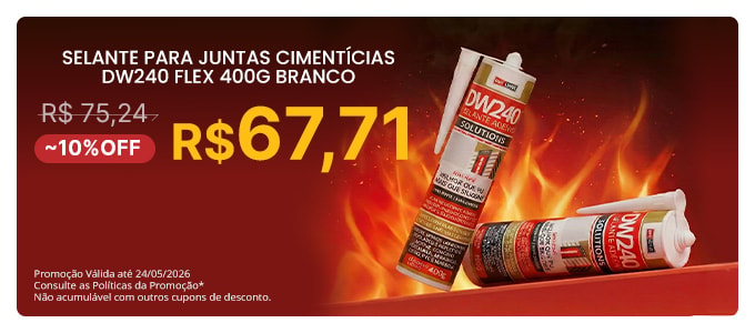 DW240 SELANTE ADESIVO | Alta vedação, fixação e flexibilidade com resistência duradoura para diversos tipos de superfícies.