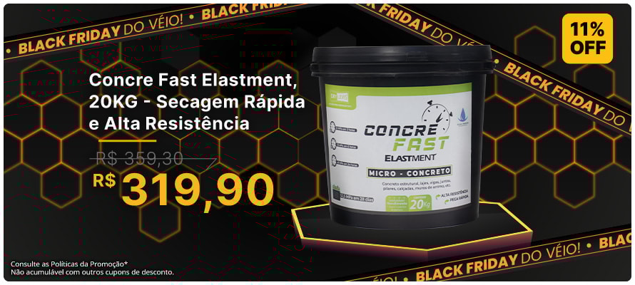 OFERTA DE BLACKFRIDAY | Elastment Concre Fast, 20KG - de R$359,30 POR R$319,90