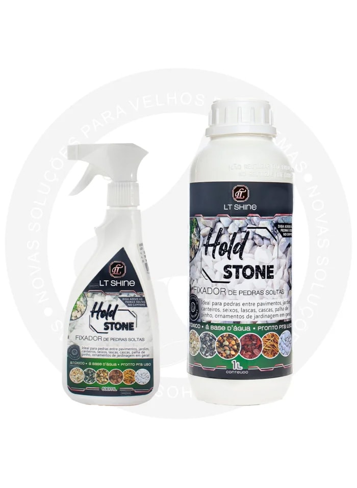 Fixador de Pedras Soltas Hold Stone, 500ML + Refil de 1L