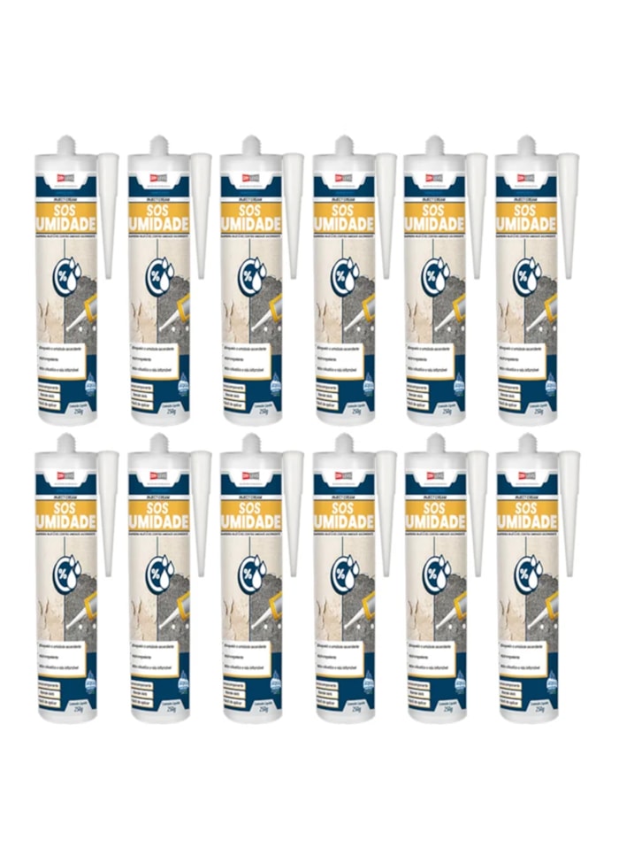 Kit 12x SOS Umidade Bisnaga 250G - Bege