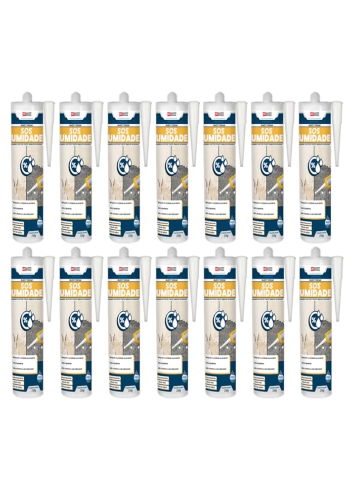 Kit 14x SOS Umidade Bisnaga 250G - Bege