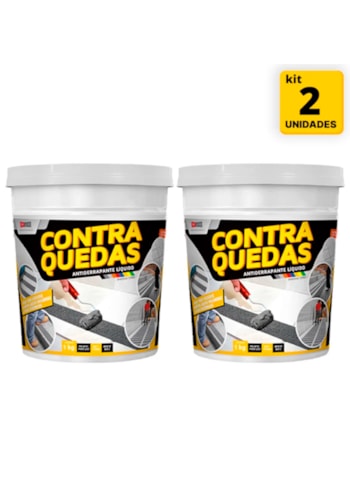 Kit 2x Antiderrapante Líquido Contra Quedas 1KG