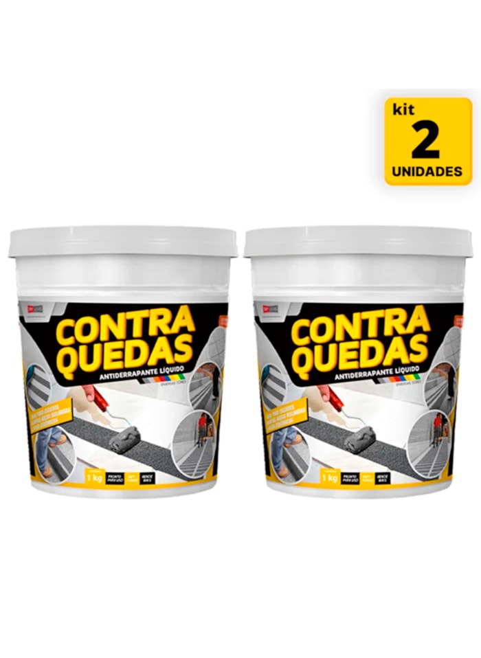 Kit 2x Antiderrapante Líquido Contra Quedas 1KG