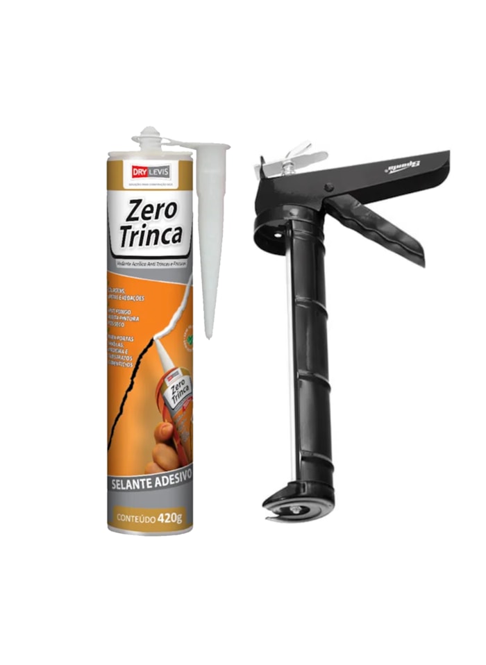 KIT Aplicador de Silicone Bestfer + Zero Trinca 420G