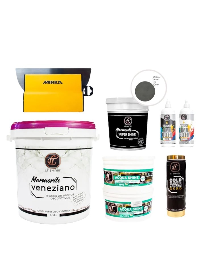 Kit Efeito Mármore Veneziano 4m²