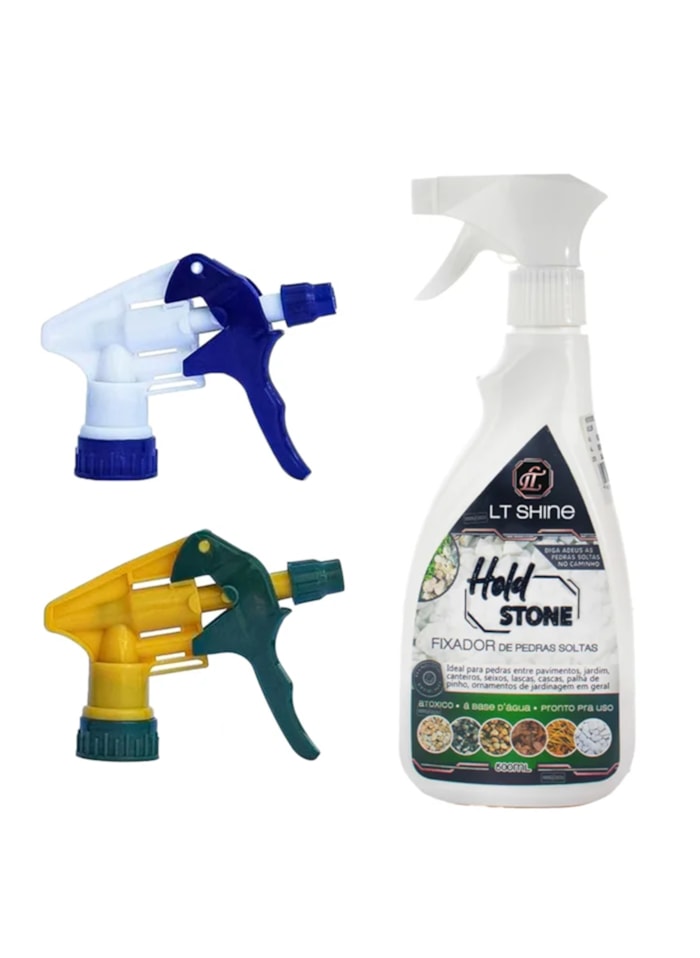Kit Fixador de Pedras Hold Stone 500ML + Pulverizador para Garrafa Pet 2 Peças