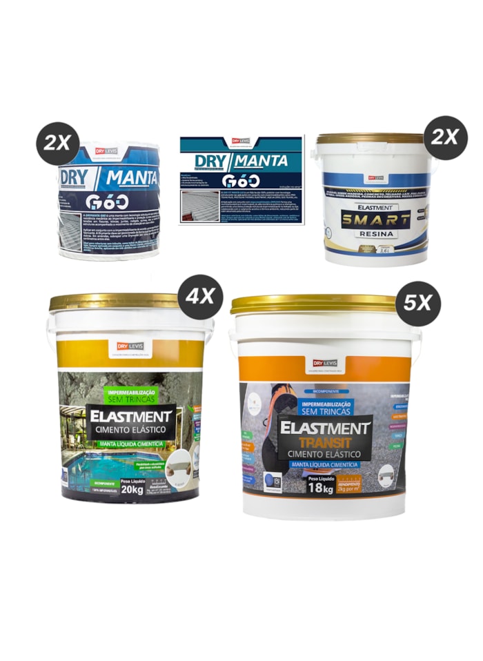 Kit Laje de Alto Tráfego no Contrapiso 40m²