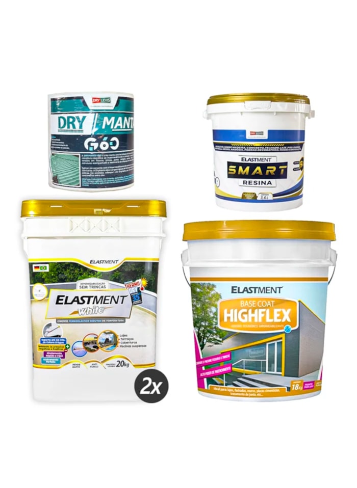 Kit Laje de Cobertura no Contrapiso Redutor de Temperatura até 40m²