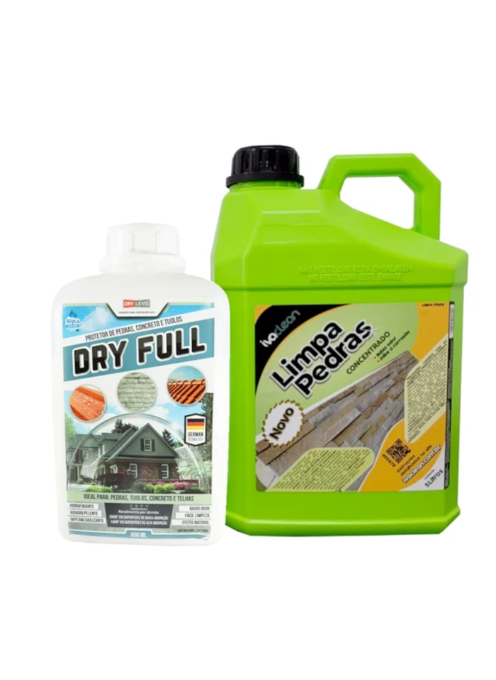 Kit Limpa Pedra 5L + Hidrofugante Dry Full 800ML