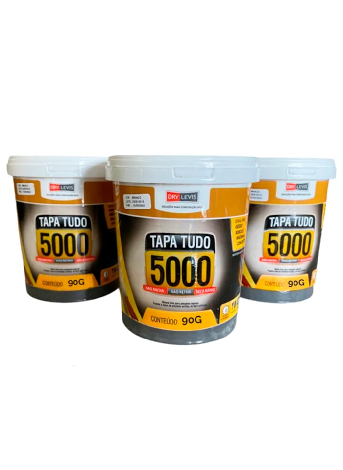 Kit Massa Tapa Tudo 5000 90G - 3 unidades