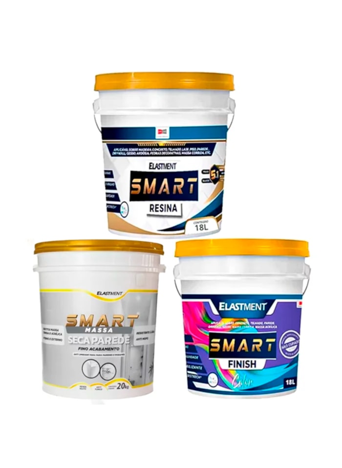 Kit Parede Blindada para Pressão Negativa c/ Tinta Smart Color Semi Brilho, 120m²