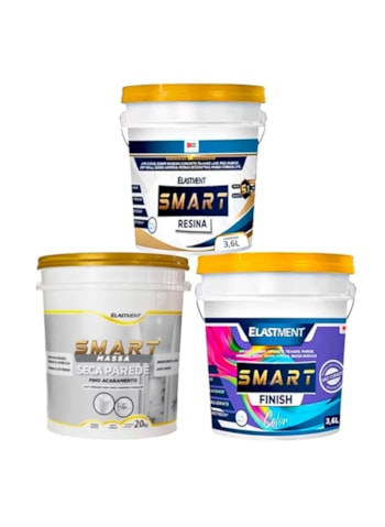 Kit Parede Blindada para Pressão Negativa c/ Tinta Smart Color Semi Brilho, 20m²