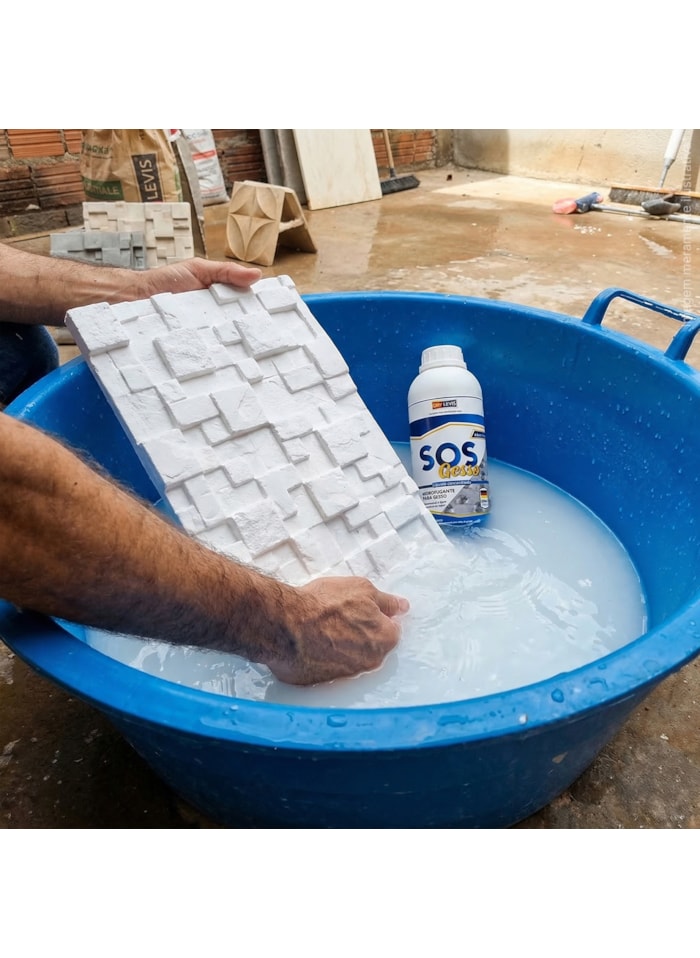 Kit SOS Gesso Hidrofugante Para Gesso 1L - 6 unidades