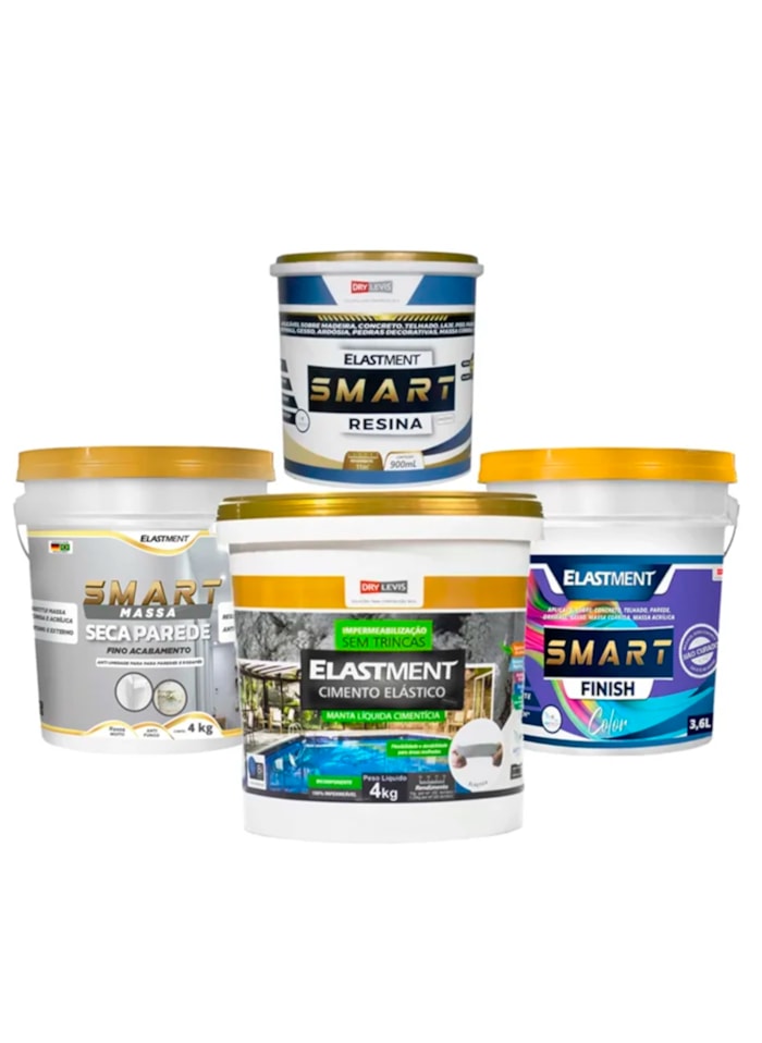 Kit Tratamento de Umidade para Pressão Negativa c/ Cimento Elástico - 4m²