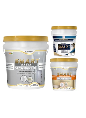 Kit Tratamento de Umidade para Pressão Negativa c/ Smart Borracha Líquida Seca Parede - 120m²