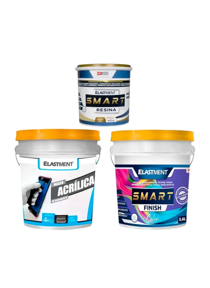 Kit Tratamento de Umidade para Pressão Positiva c/ Tinta Smart Color Semi Brilho - 4m²