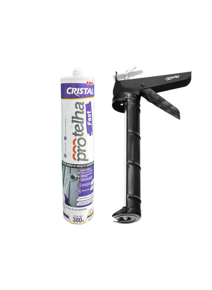 Protelha Fast Cristal 380G + Aplicador de Silicone 9 Polegadas Sparta