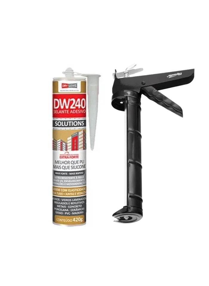 Selante DW240 + Aplicador de Silicone 9 Polegadas Sparta
