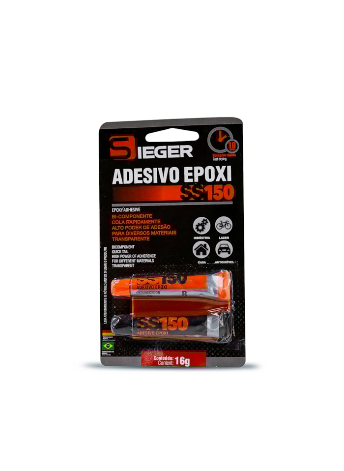 Adesivo Epóxi com Endurecedor 16G Sieger