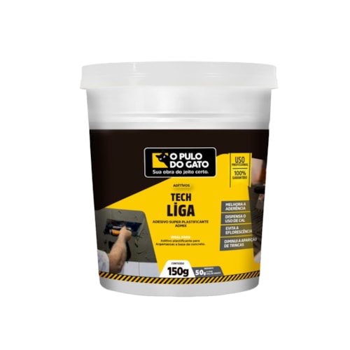 Aditivo para Argamassas Tech Liga 150G - Pulo do Gato