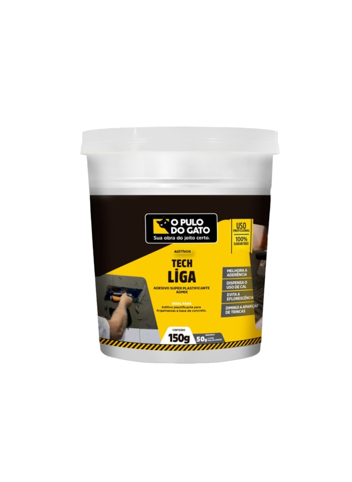 Aditivo para Argamassas Tech Liga 150G - Pulo do Gato