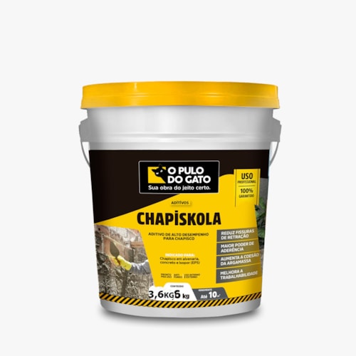 Aditivo para Chapisco Chapiskola Flex 3,6KG - Pulo do Gato