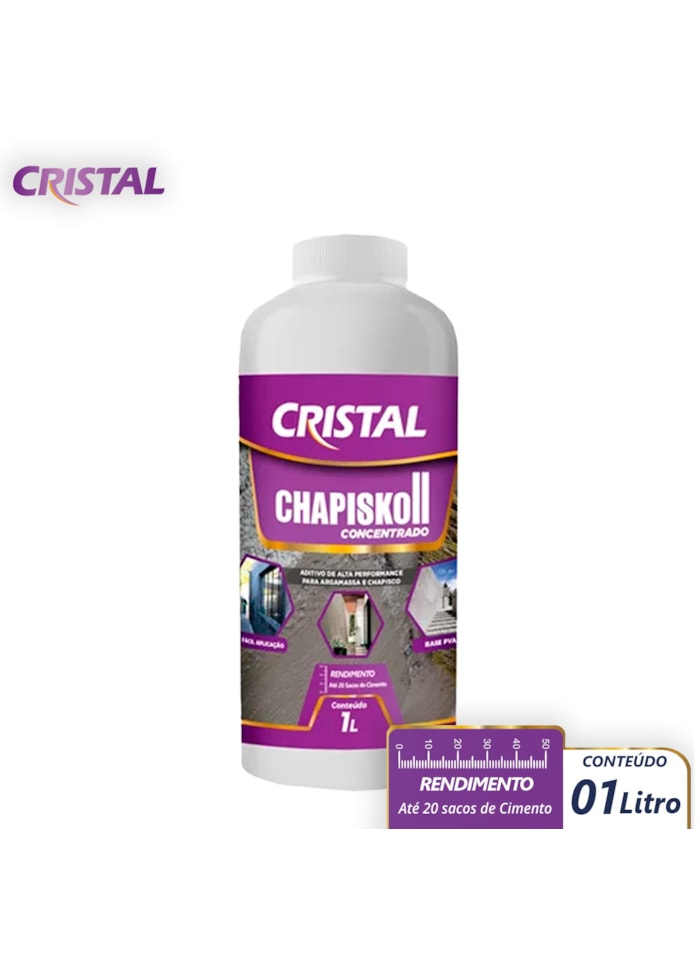 Aditivo para Chapisco Chapiskoll Cristal 1L