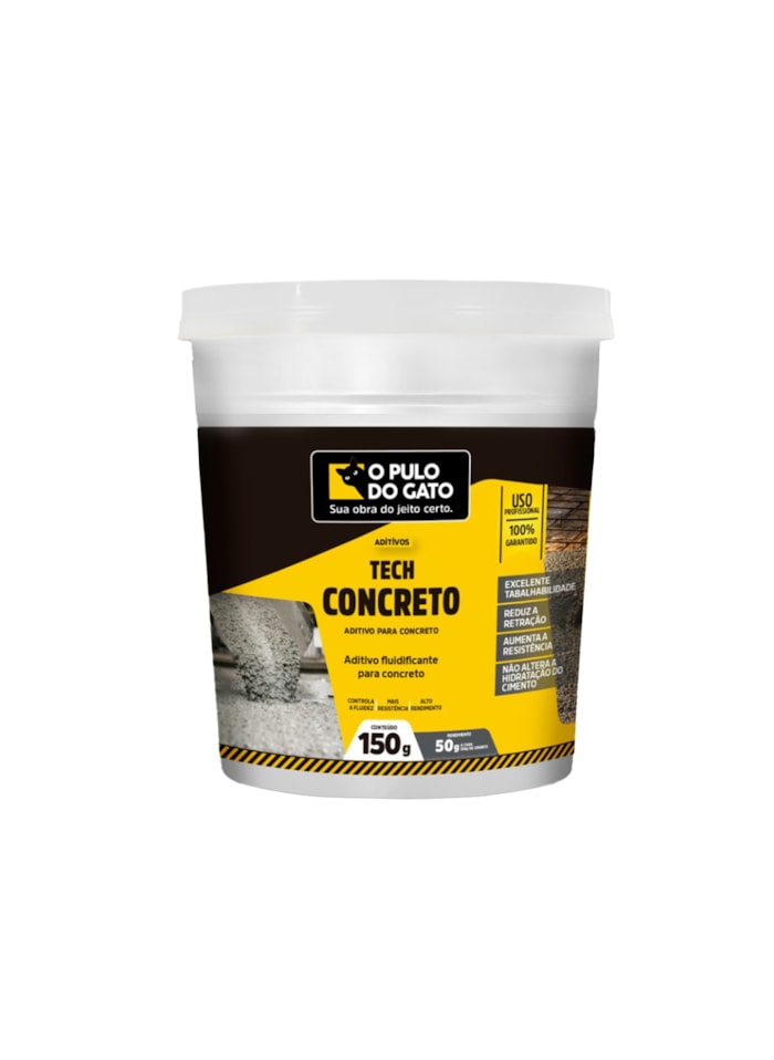 Aditivo para Concreto Tech Concreto 150G - Pulo do Gato